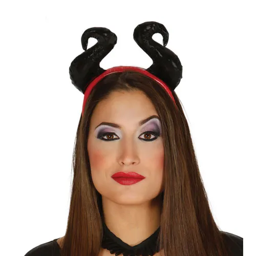 Cerchietto corna Malefiche nere
