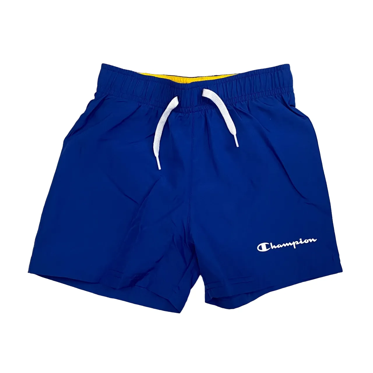 Champion completo da ragazzo maglietta smanicata e pantaloncino Boxer mare 306794 YS011 giallo-bluette