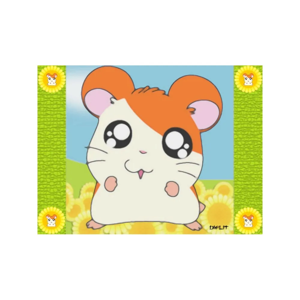 Cialda In Ostia Hamtaro Cartoon  Torta Decorazioni Feste Dischi Commestibile
