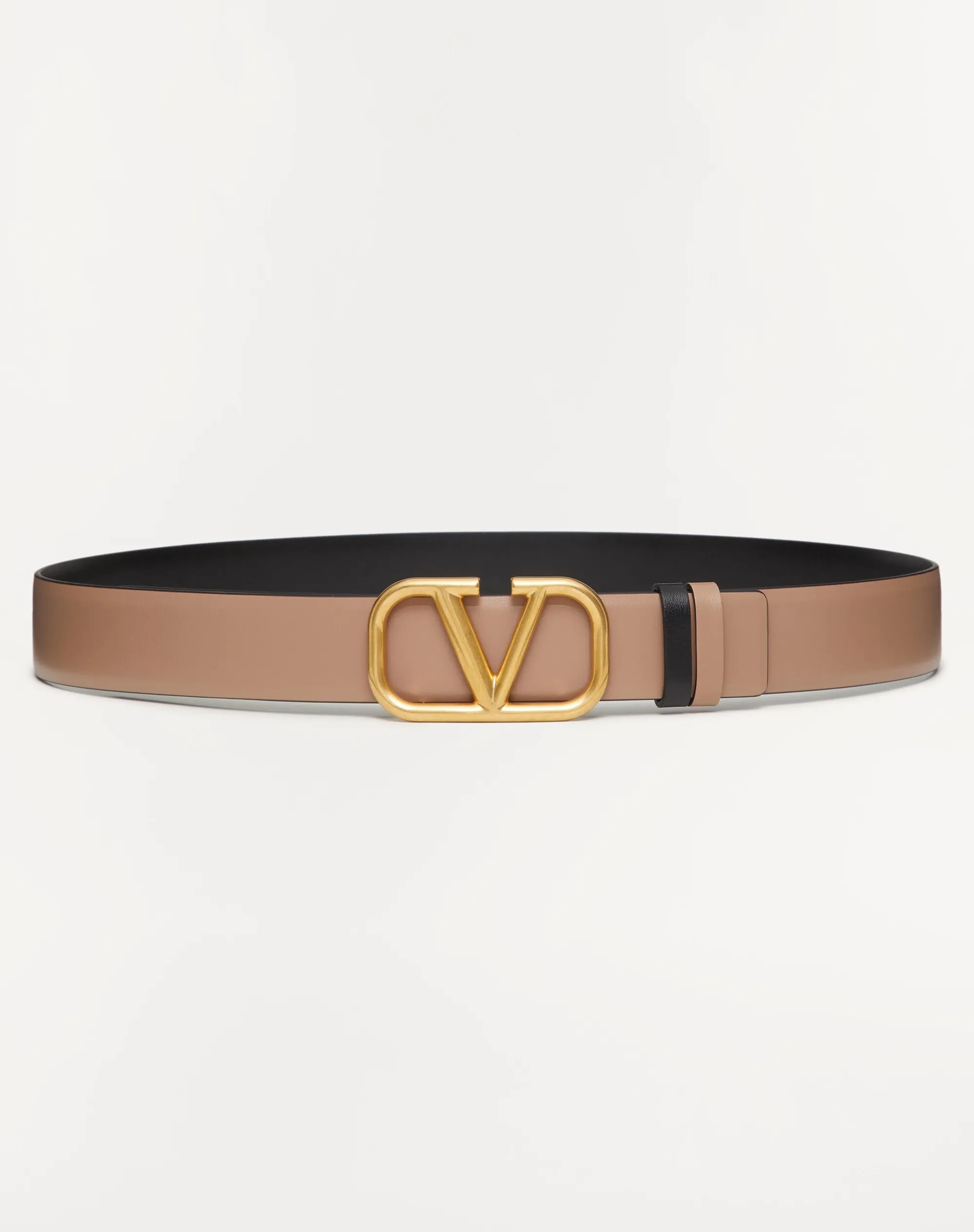 CINTURA REVERSIBILE VLOGO SIGNATURE IN VITELLO LUCIDO 30 MM