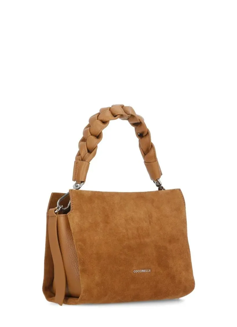 Coccinelle Boheme Suede Shoulder Bag Brown 