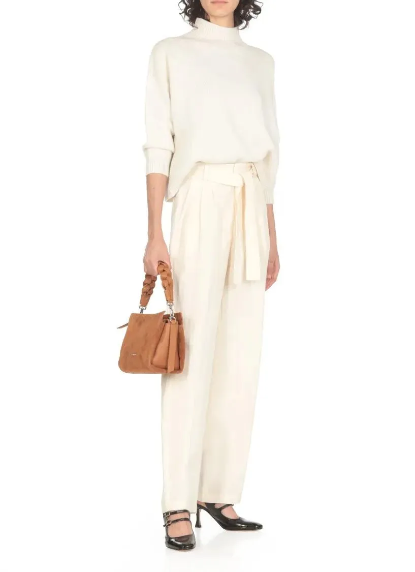 Coccinelle Boheme Suede Shoulder Bag Brown 