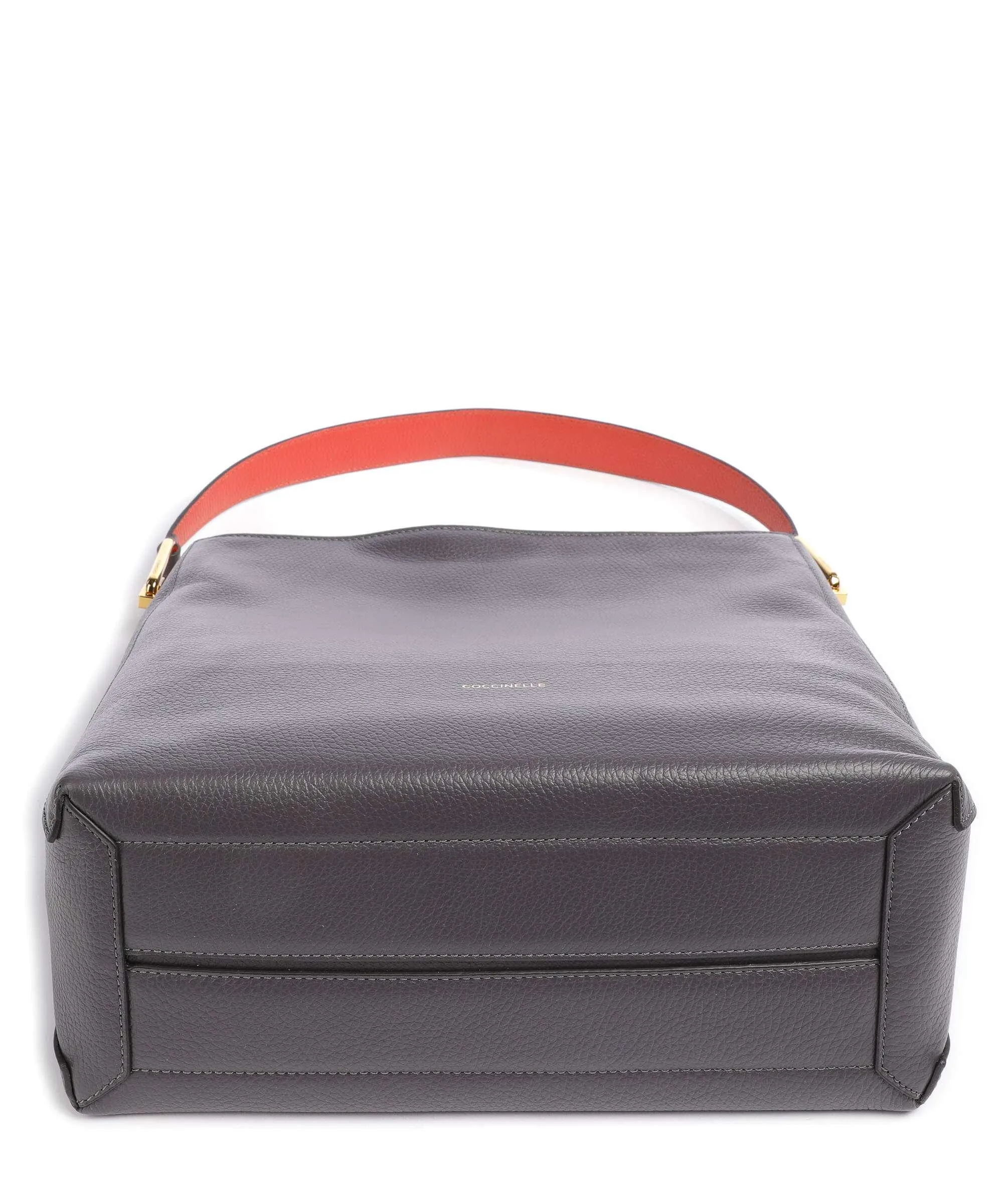  Coccinelle Liya Borsa hobo pelle granulata grigio scuro  