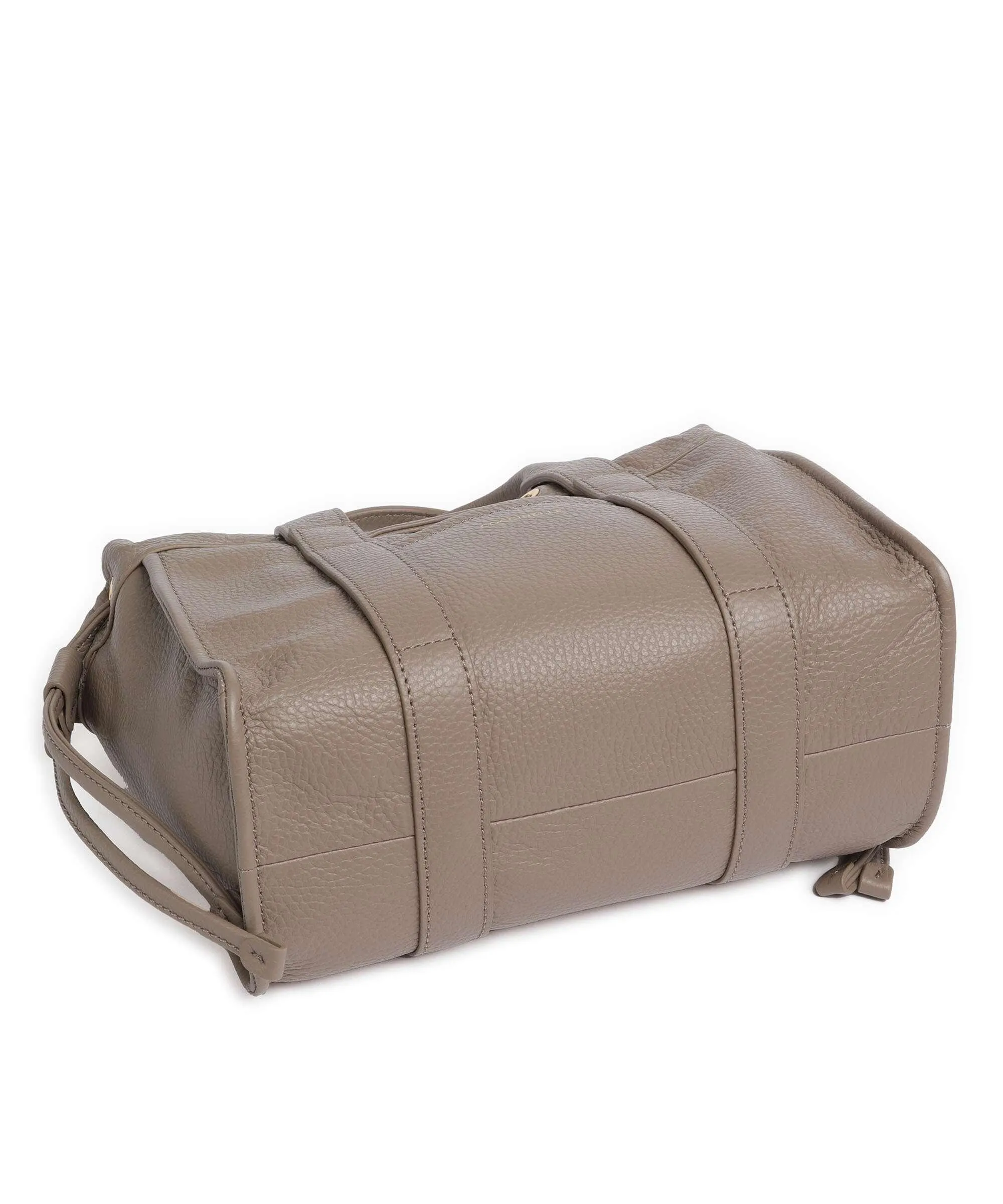  Coccinelle Signature 2Day Borsa a mano pelle granulata taupe  