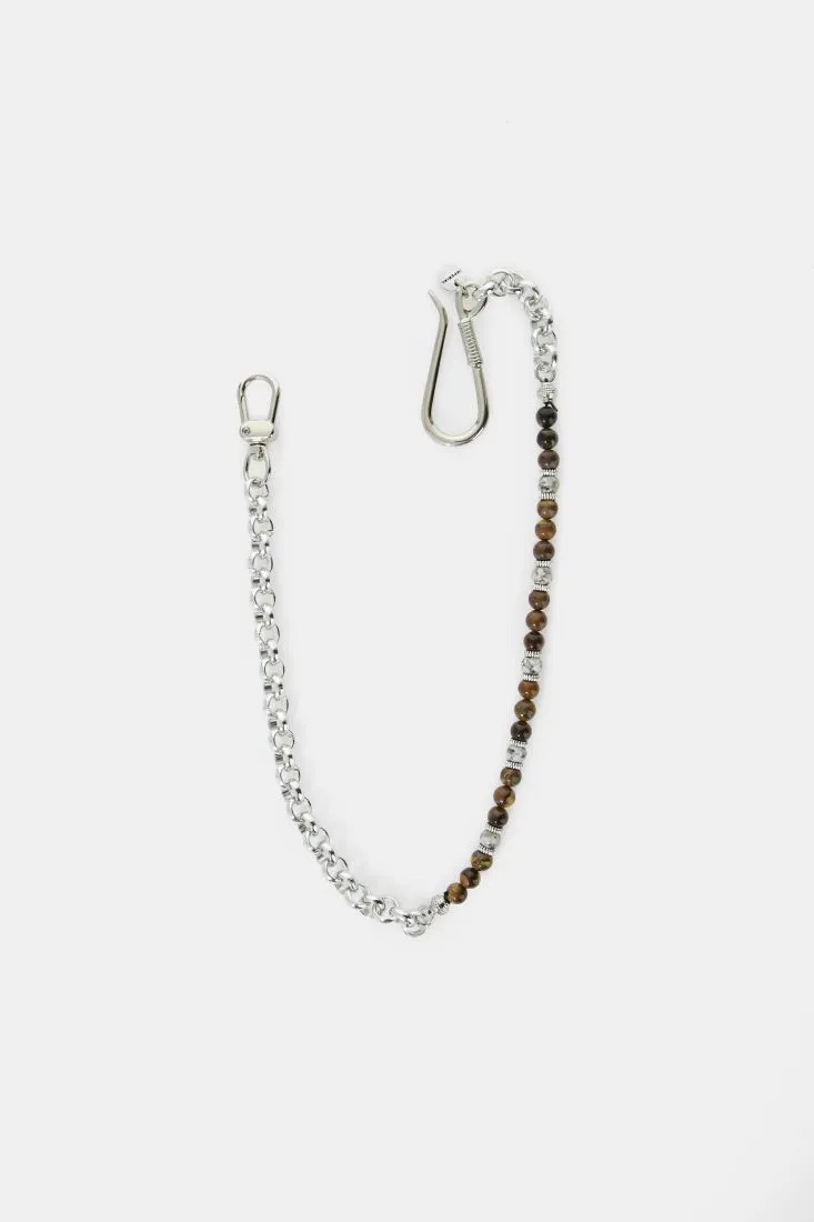 Collana con catena e pietre colorate