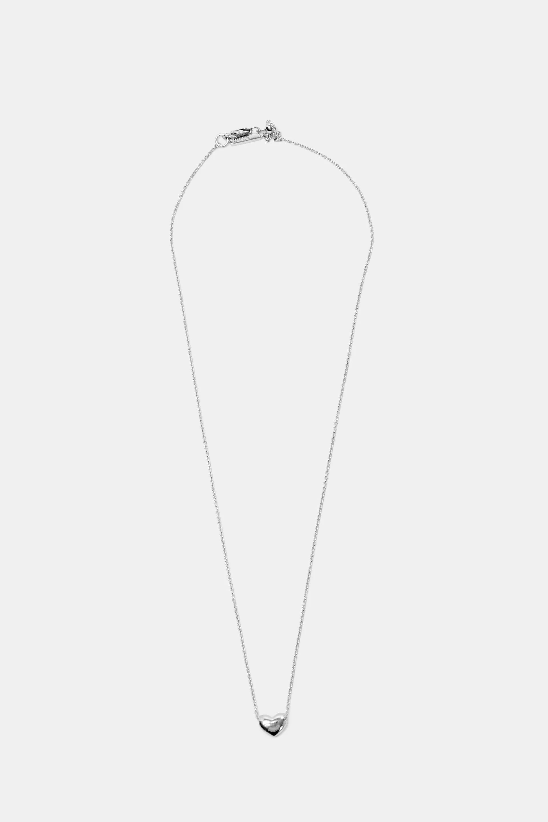 Collana con ciondolo a forma di cuore, in argento sterling