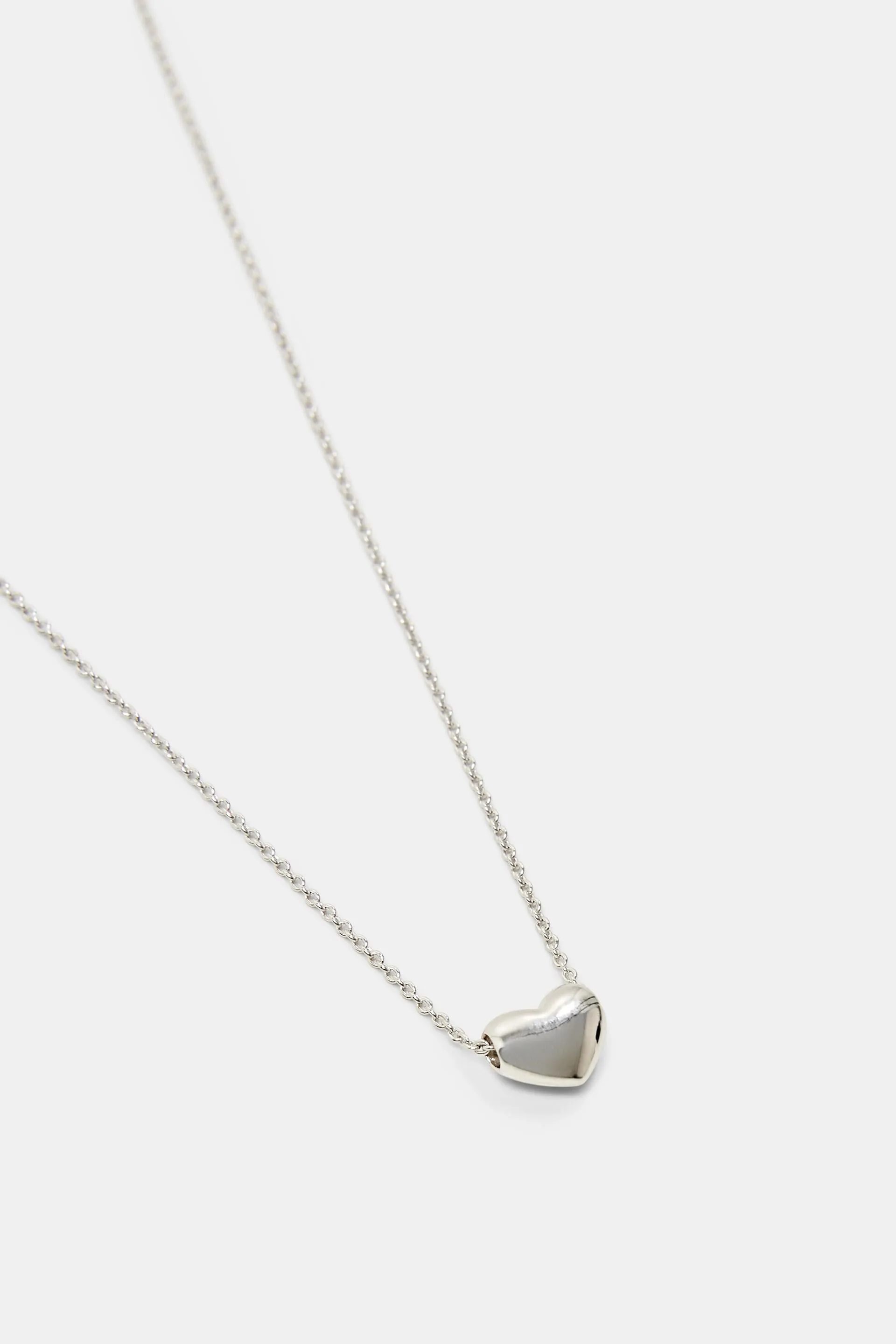 Collana con ciondolo a forma di cuore, in argento sterling