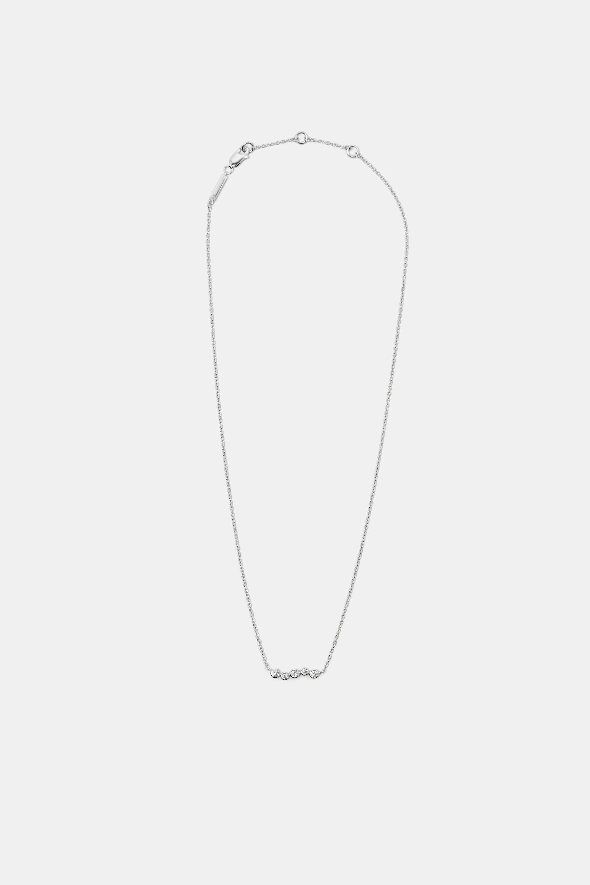 Collana con ciondolo in argento sterling e zirconi
