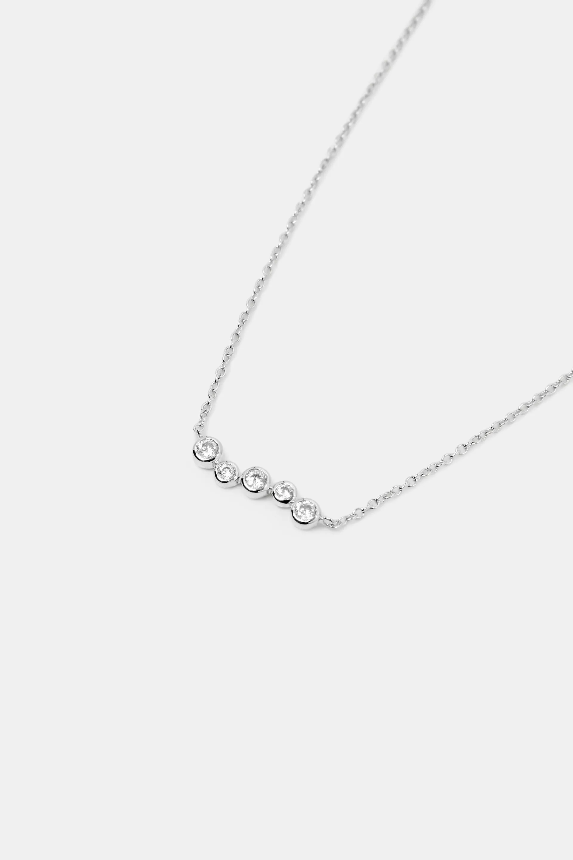 Collana con ciondolo in argento sterling e zirconi