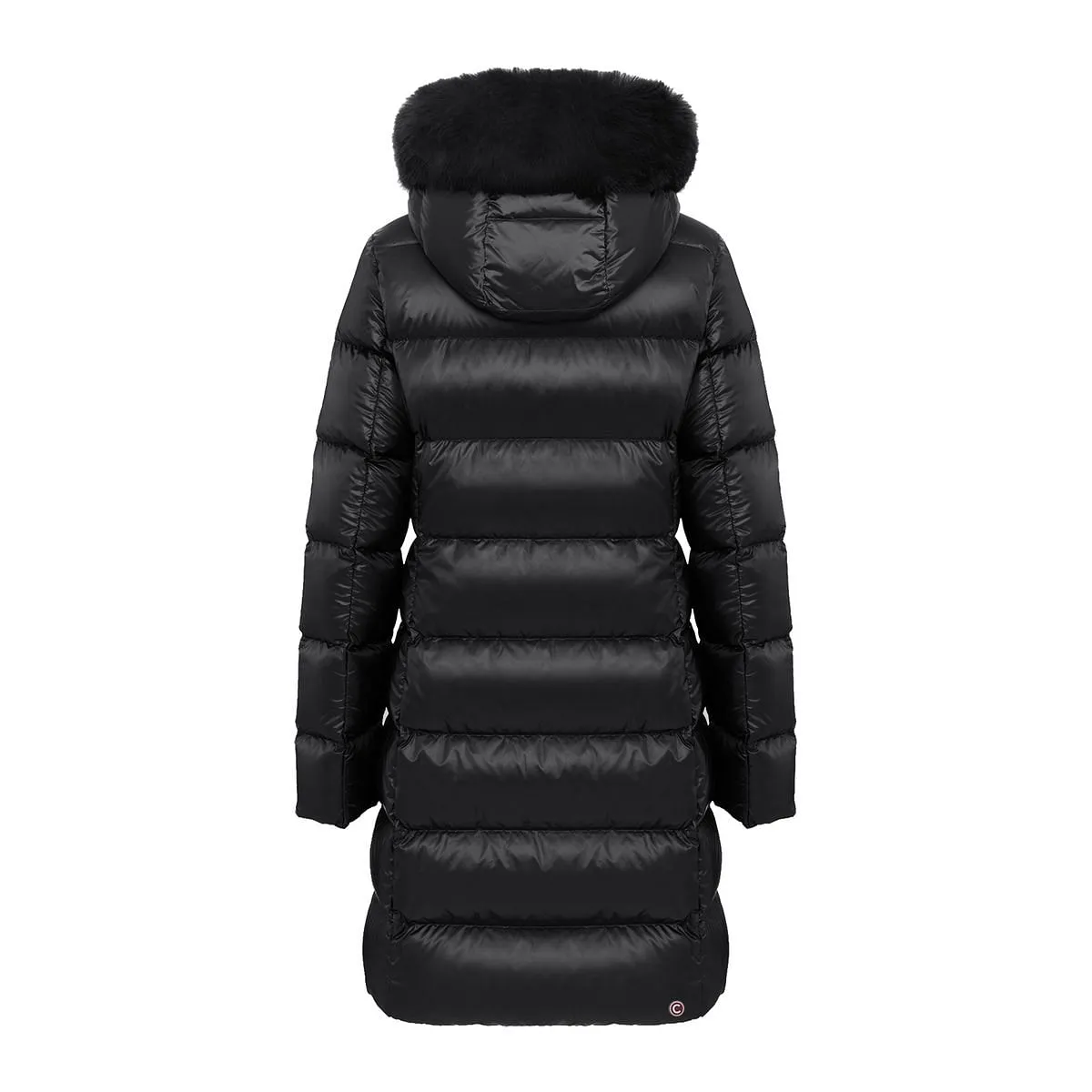      COLMAR ORIGINALS PIUMINO LUNGO RECYCLED CON CAPPUCCIO E PELLICCIA DONNA  