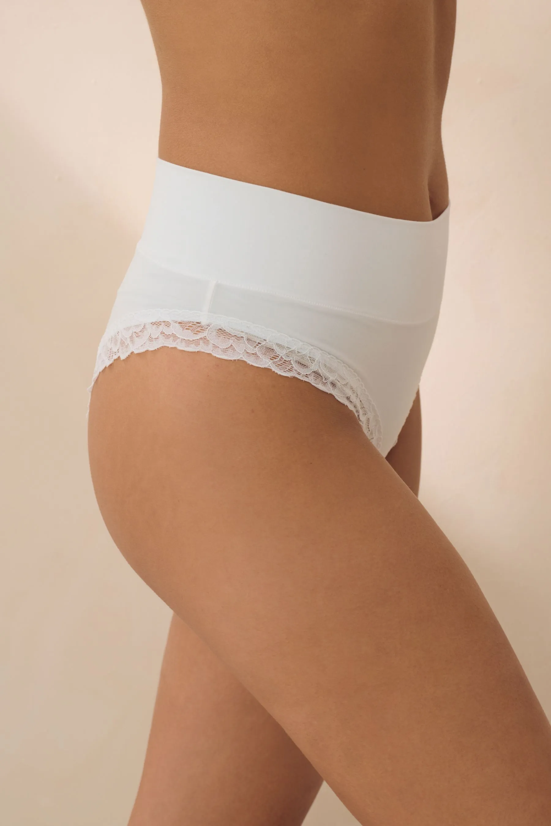 completo comfort con Pizzo in tessuto spazzolato Slip