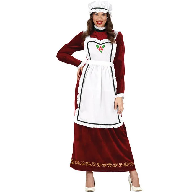 Costume classico da Mamma Natale per donna