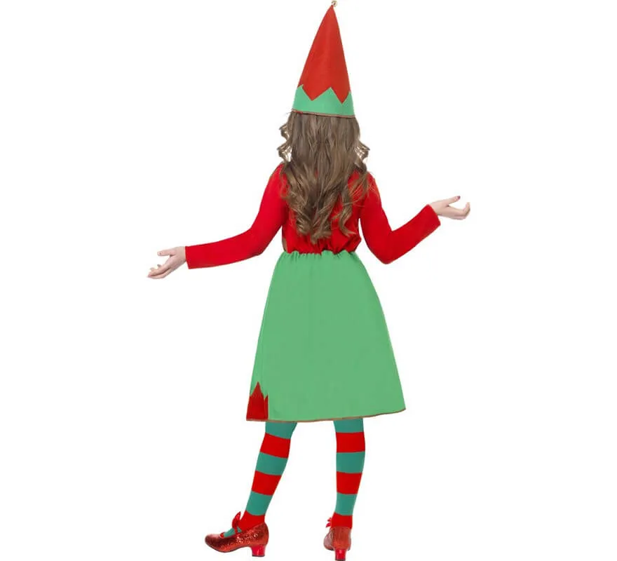 Costume da Elfa aiutante di Babbo Natale per bambina