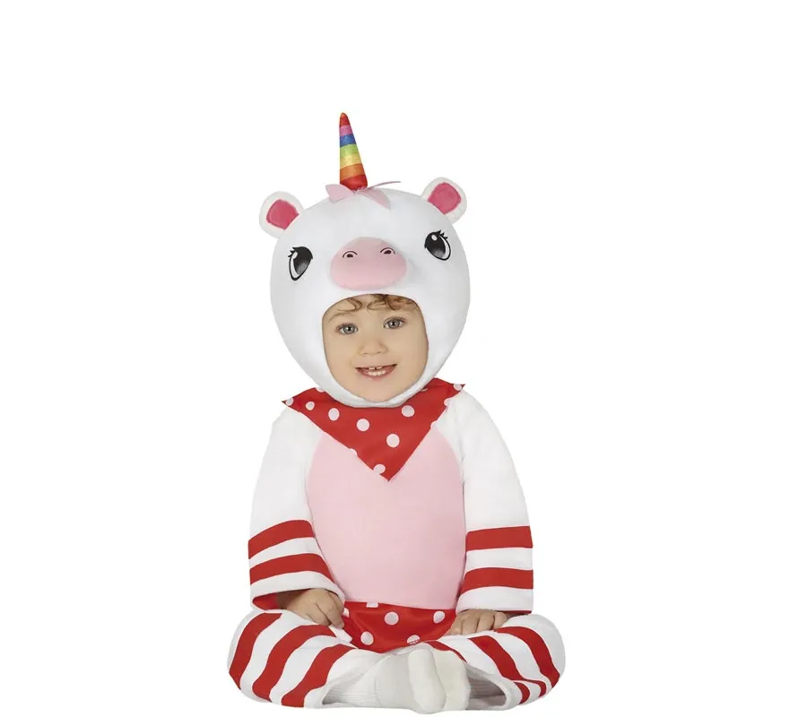 Costume da unicorno bianco per un bambino