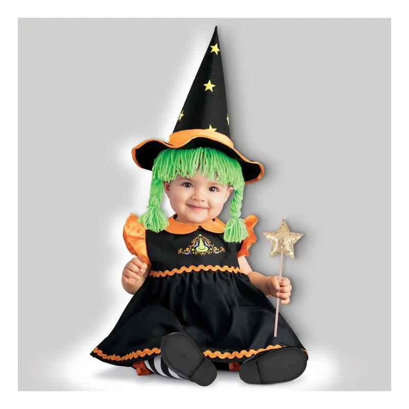 Costume Halloween Streghetta per Bambina Incharacter 0-24 mesi