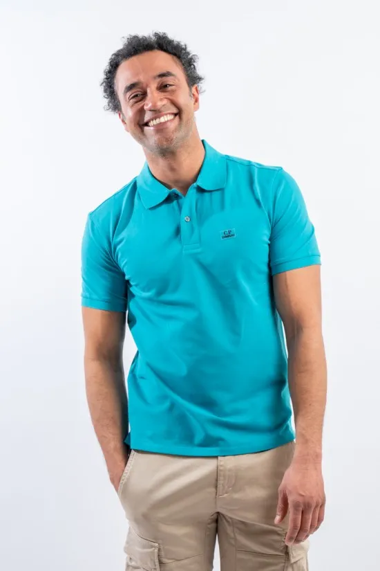 CP COMPANY STRETCH PIQUET POLO SHIRT SS 14CMPL094A005263W