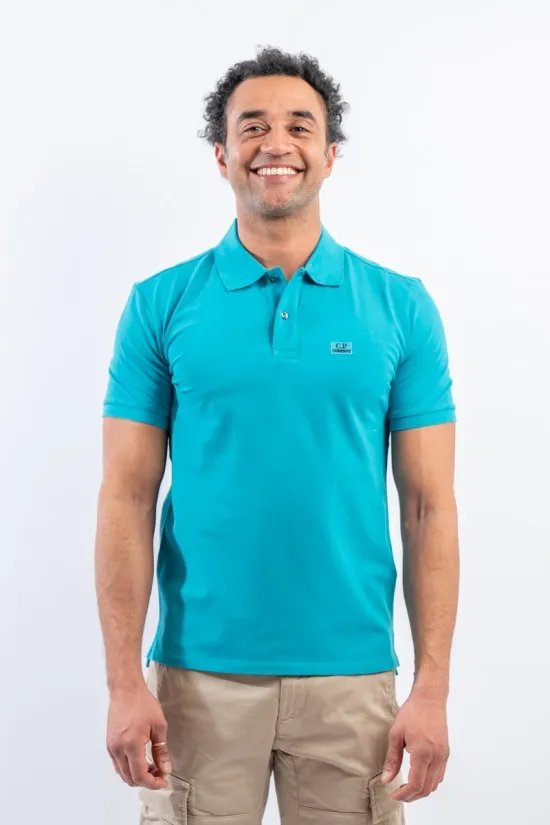 CP COMPANY STRETCH PIQUET POLO SHIRT SS 14CMPL094A005263W