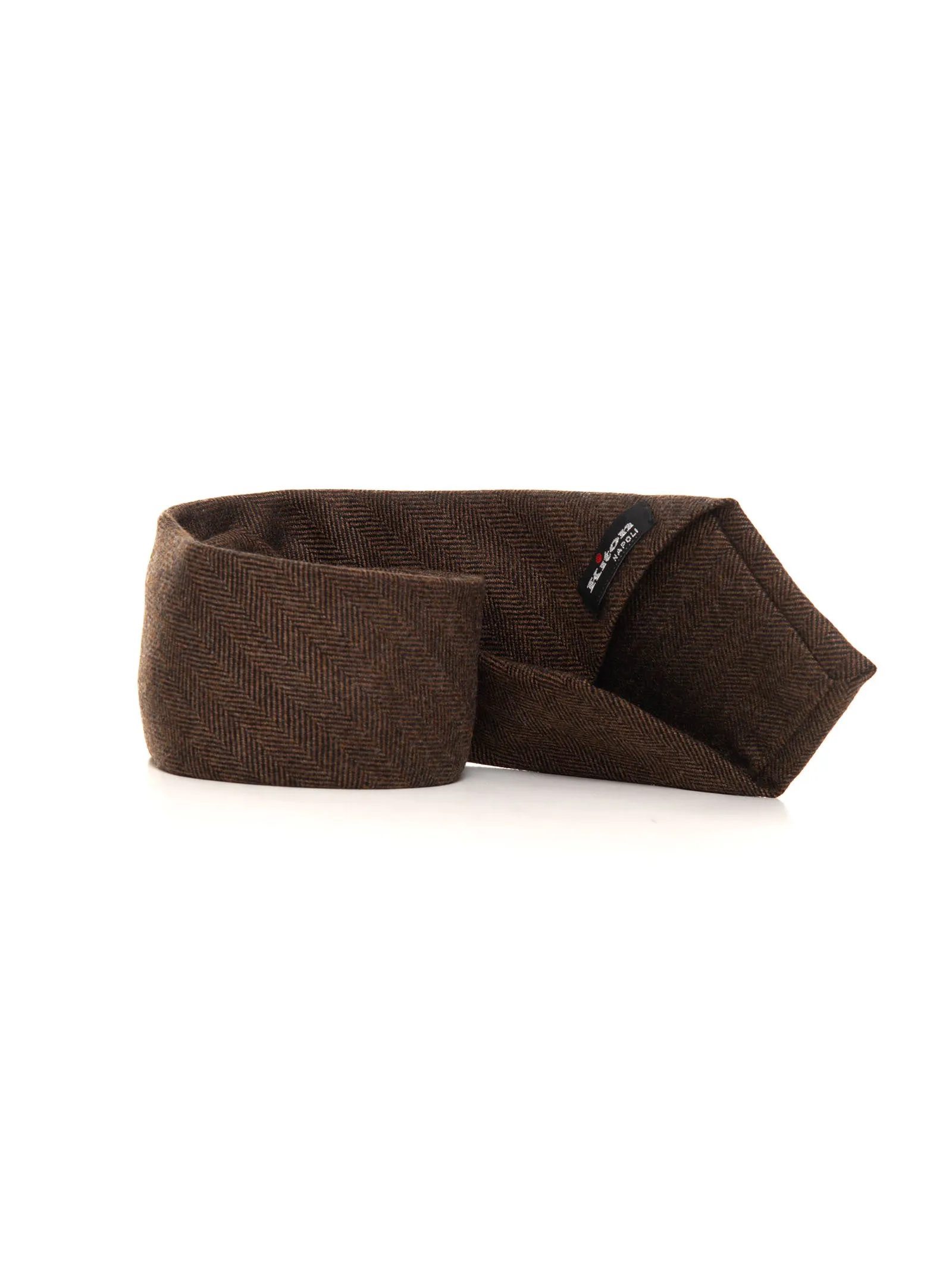Cravatta Marrone Kiton Uomo