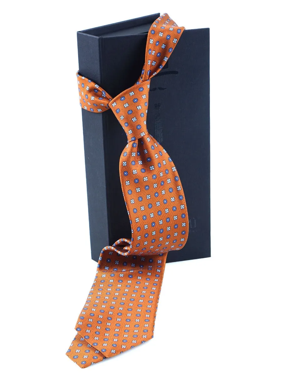 Cravatta sartoriale 3 pieghe STEFANY in pura seta inglese Marrone chiaro 