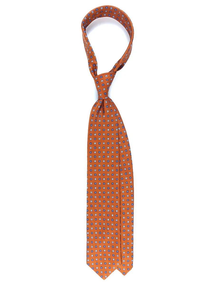 Cravatta sartoriale 3 pieghe STEFANY in pura seta inglese Marrone chiaro 
