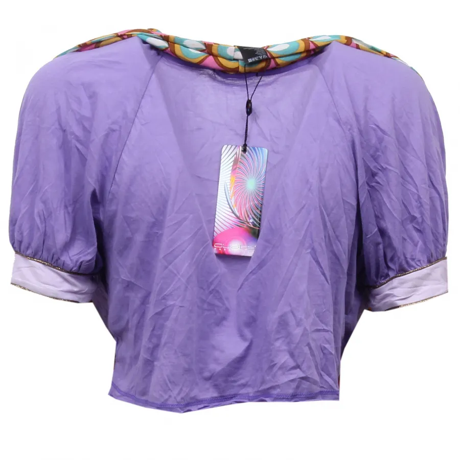 D5792 scaldacuore donna CUSTO BARCELONA SLIM FIT open t-shirt woman