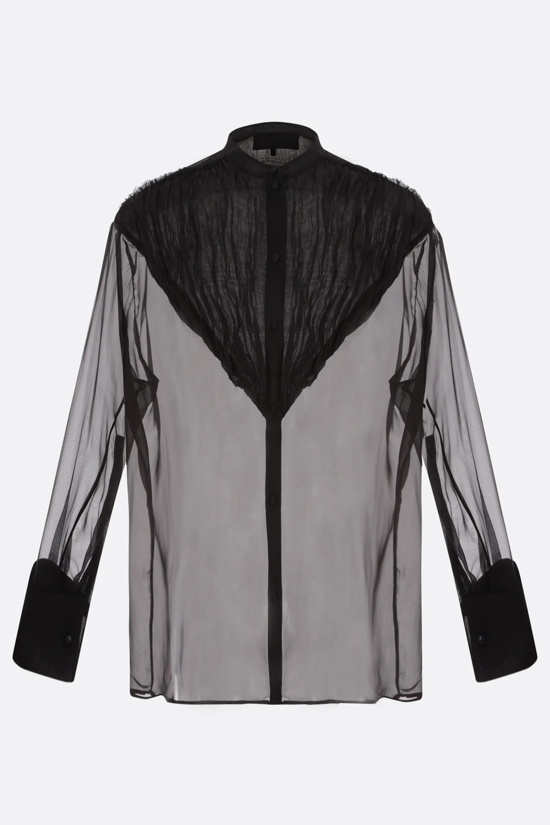 DEL CORE camicia in chiffon