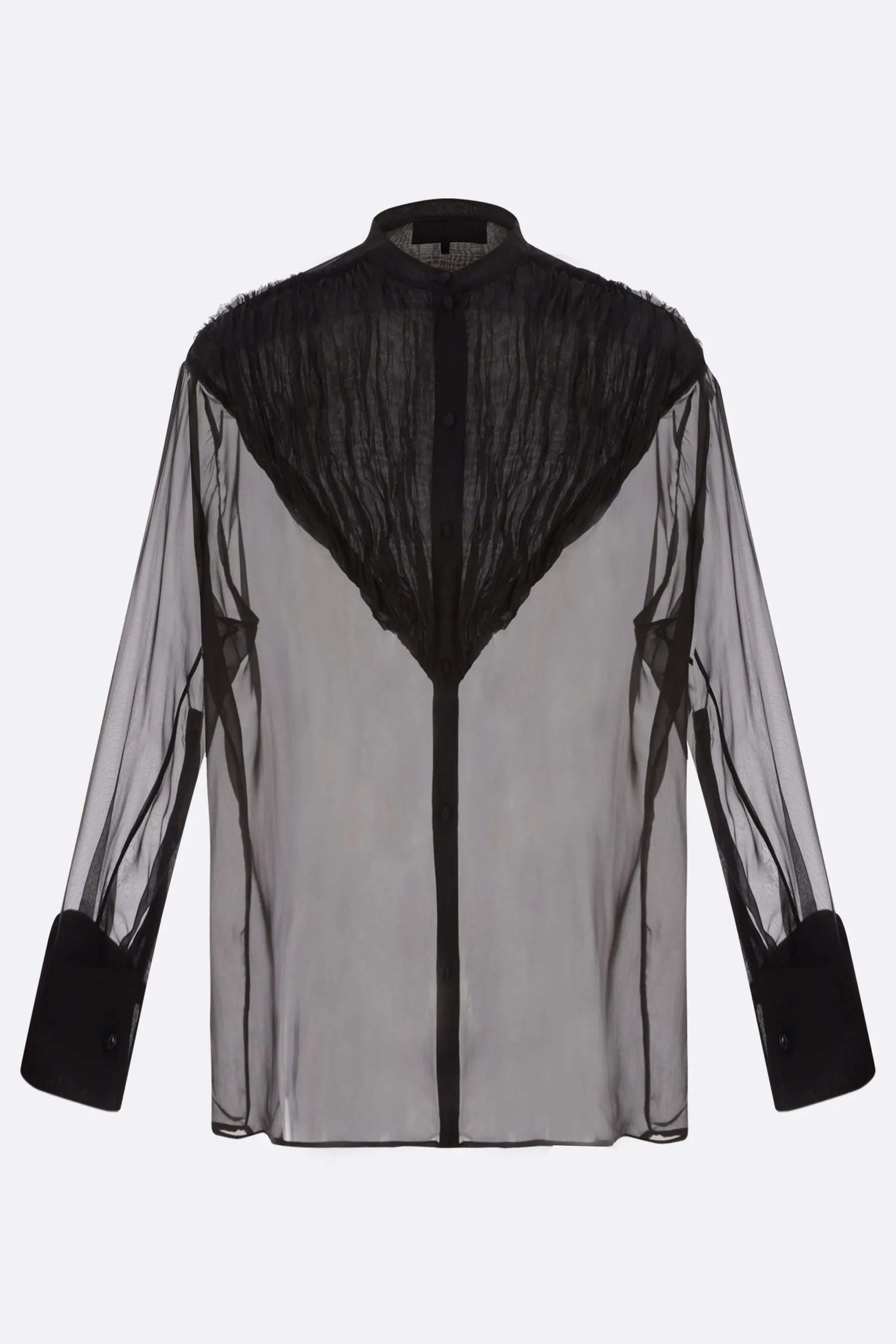 DEL CORE camicia in chiffon