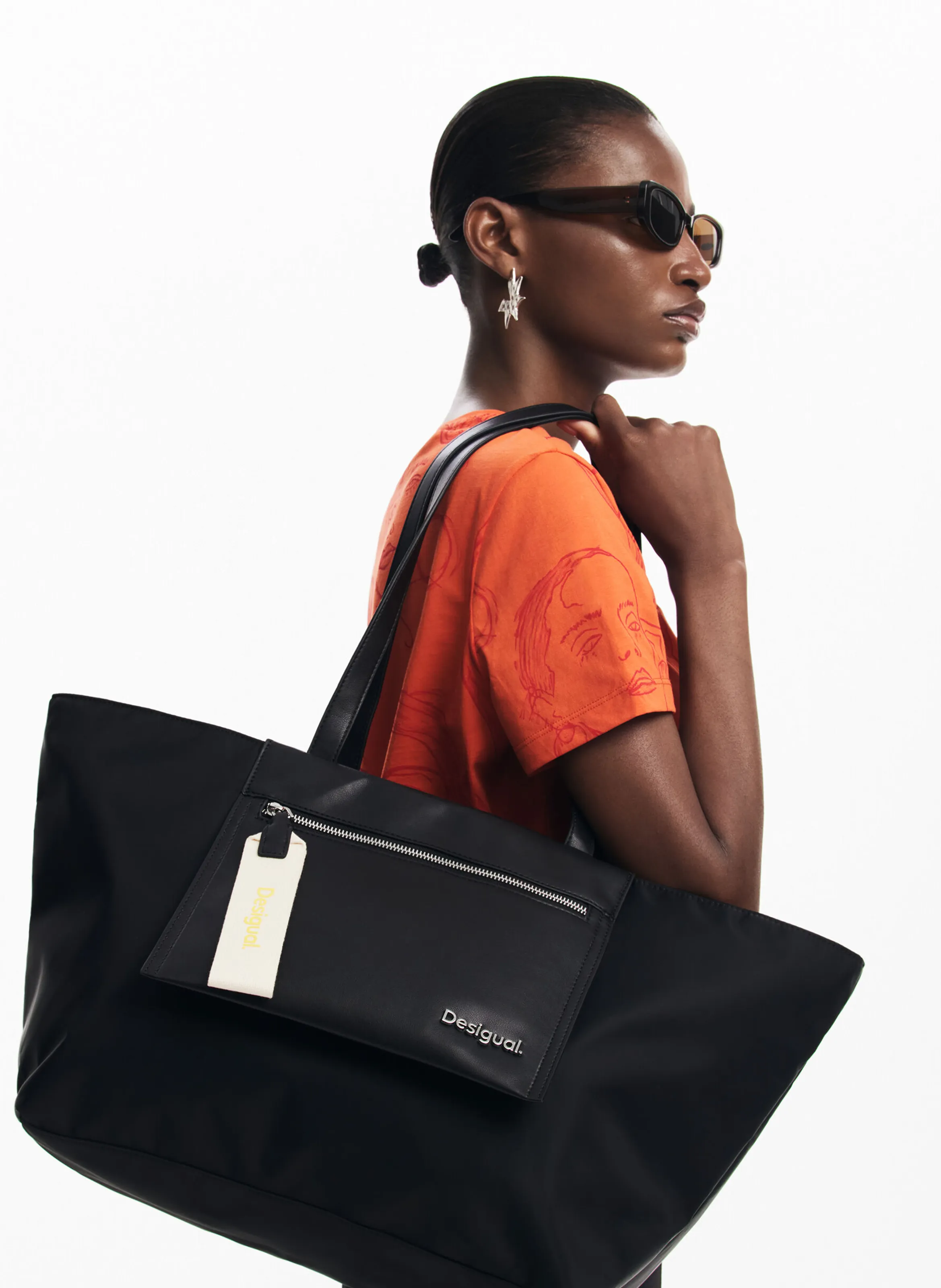 DESIGUAL   Borsa shopper effetto pelle | Nero