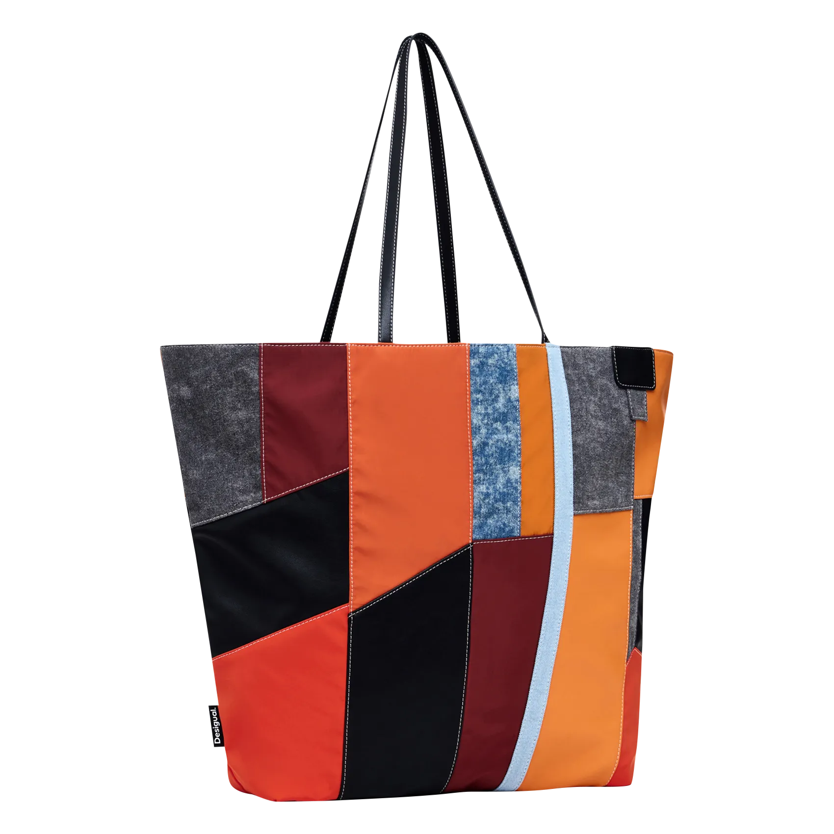  DESIGUAL   Borsa shopper in patchwork | Arancione