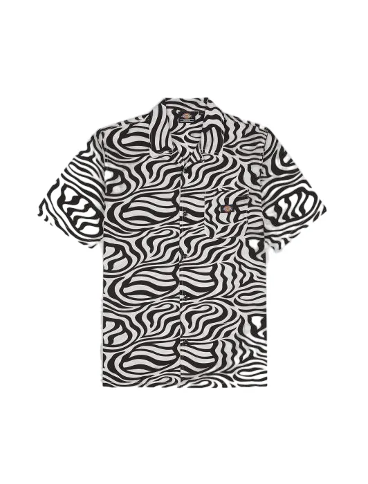 Dickies Camicia da uomo manica corta Clackamas DK0A4Y7JF311 cloud zebra