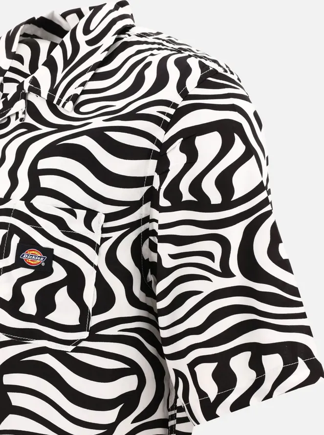 Dickies Camicia da uomo manica corta Clackamas DK0A4Y7JF311 cloud zebra