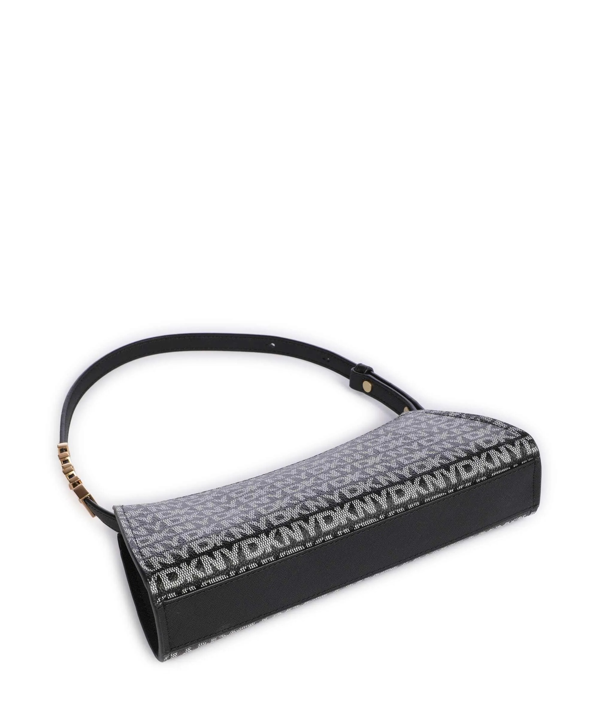  DKNY Avril Borsa a spalla pelle sintetica nero/bianco  
