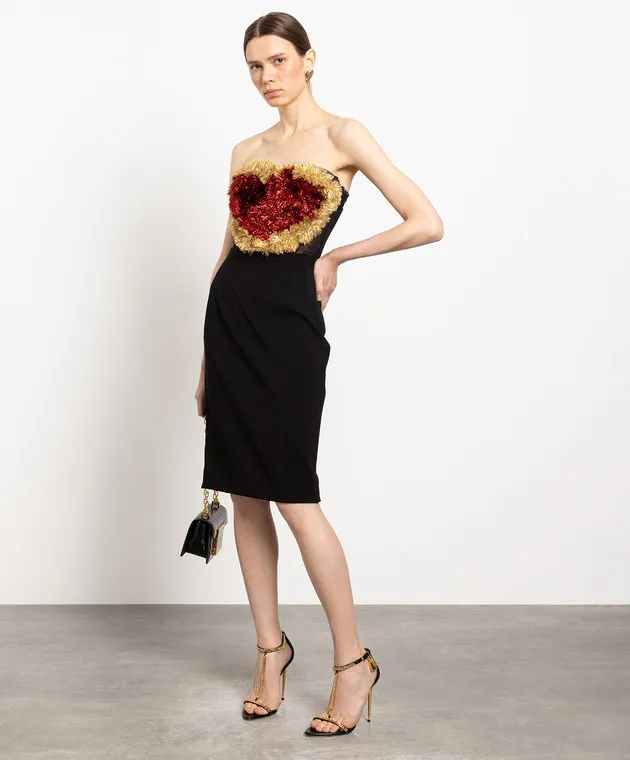 Dolce&Gabbana Parte superiore con applicazioni F73F8ZFLEAA