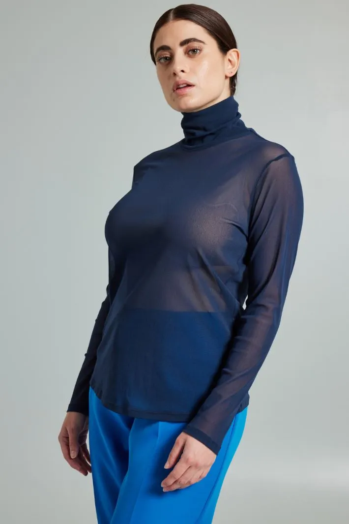 Dolcevita in jersey tulle