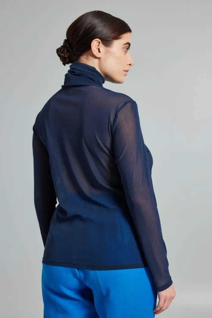 Dolcevita in jersey tulle