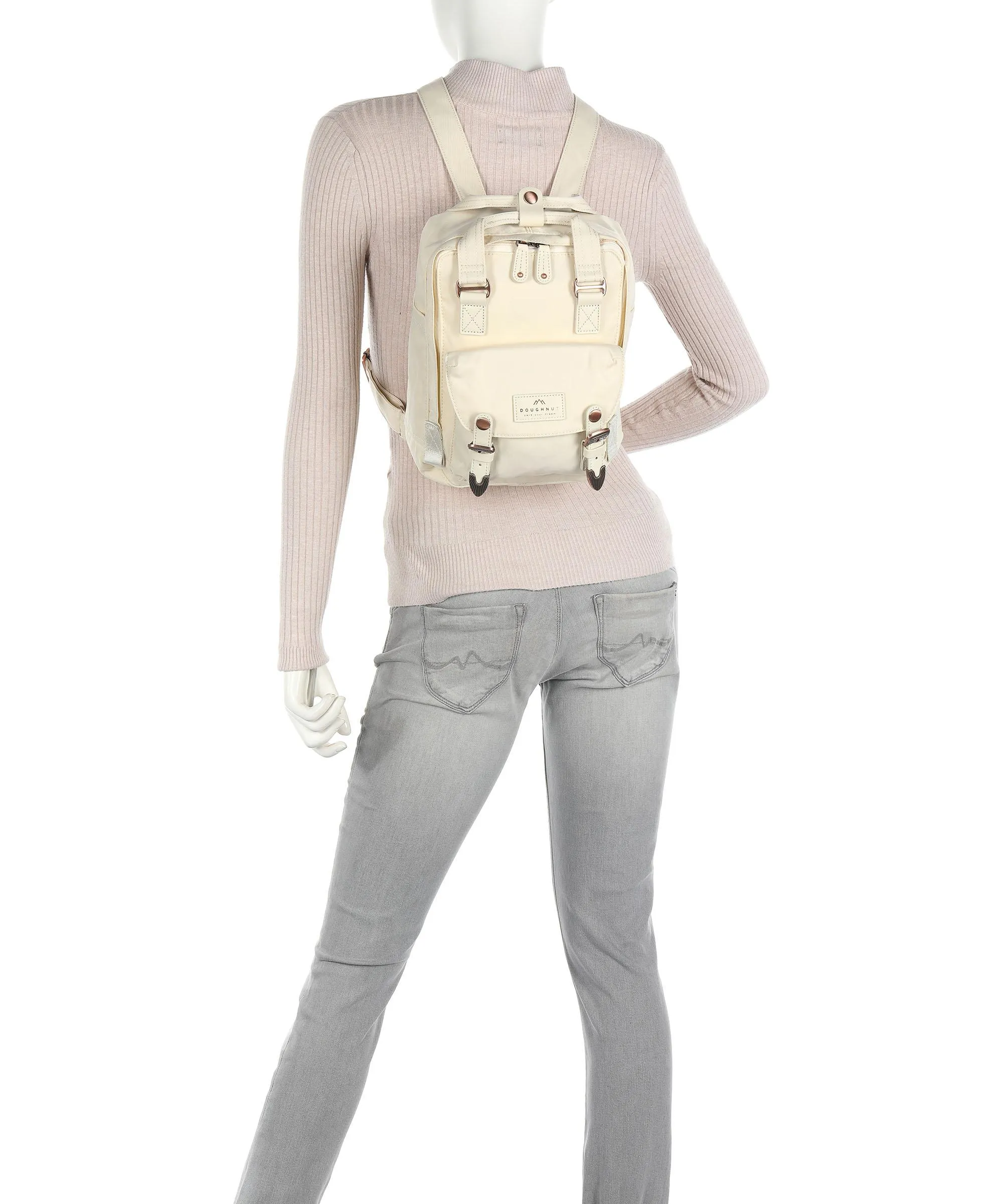  Doughnut The Mystic Club Macaroon Mini Zaino nylon riciclato crema  