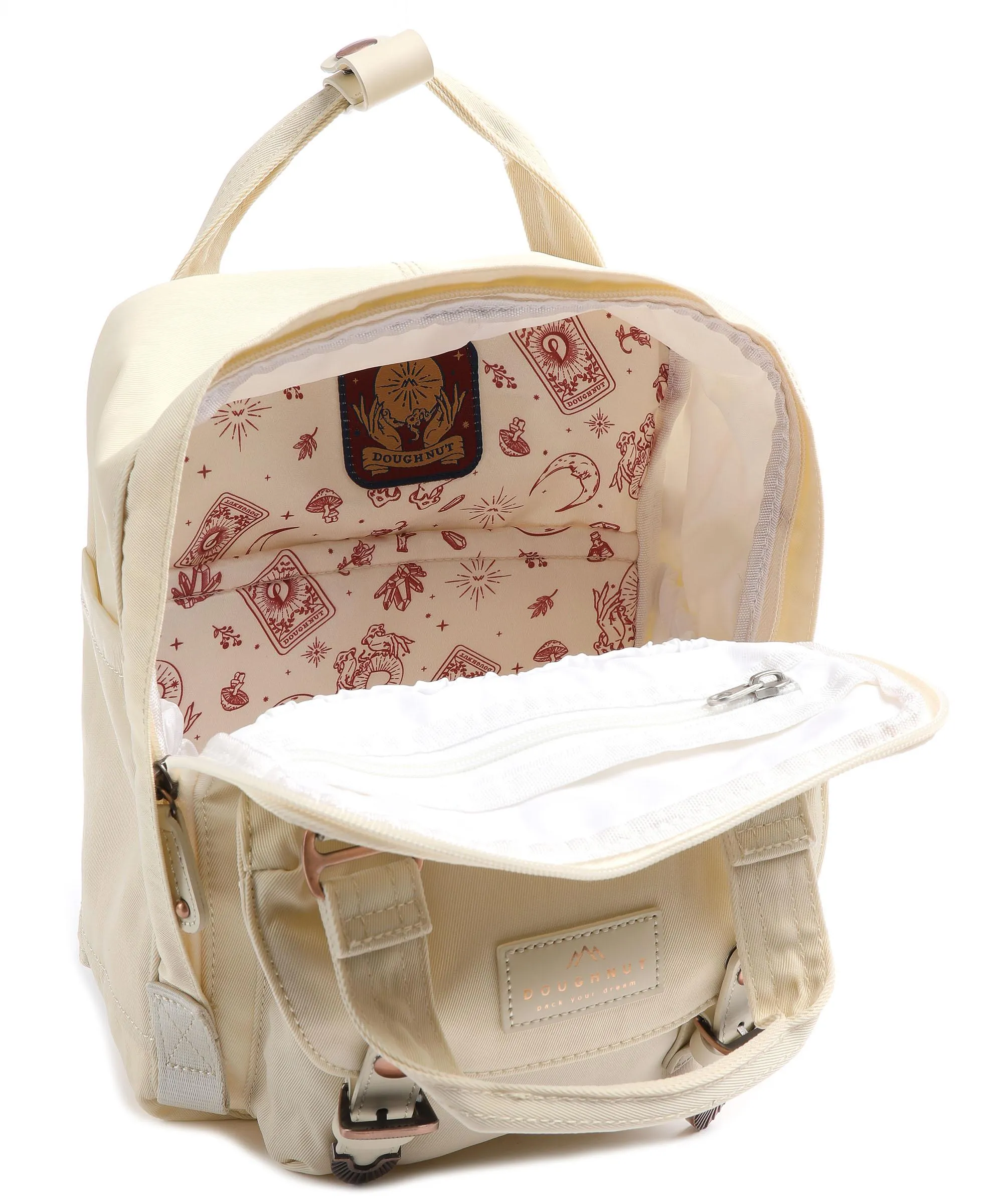  Doughnut The Mystic Club Macaroon Mini Zaino nylon riciclato crema  
