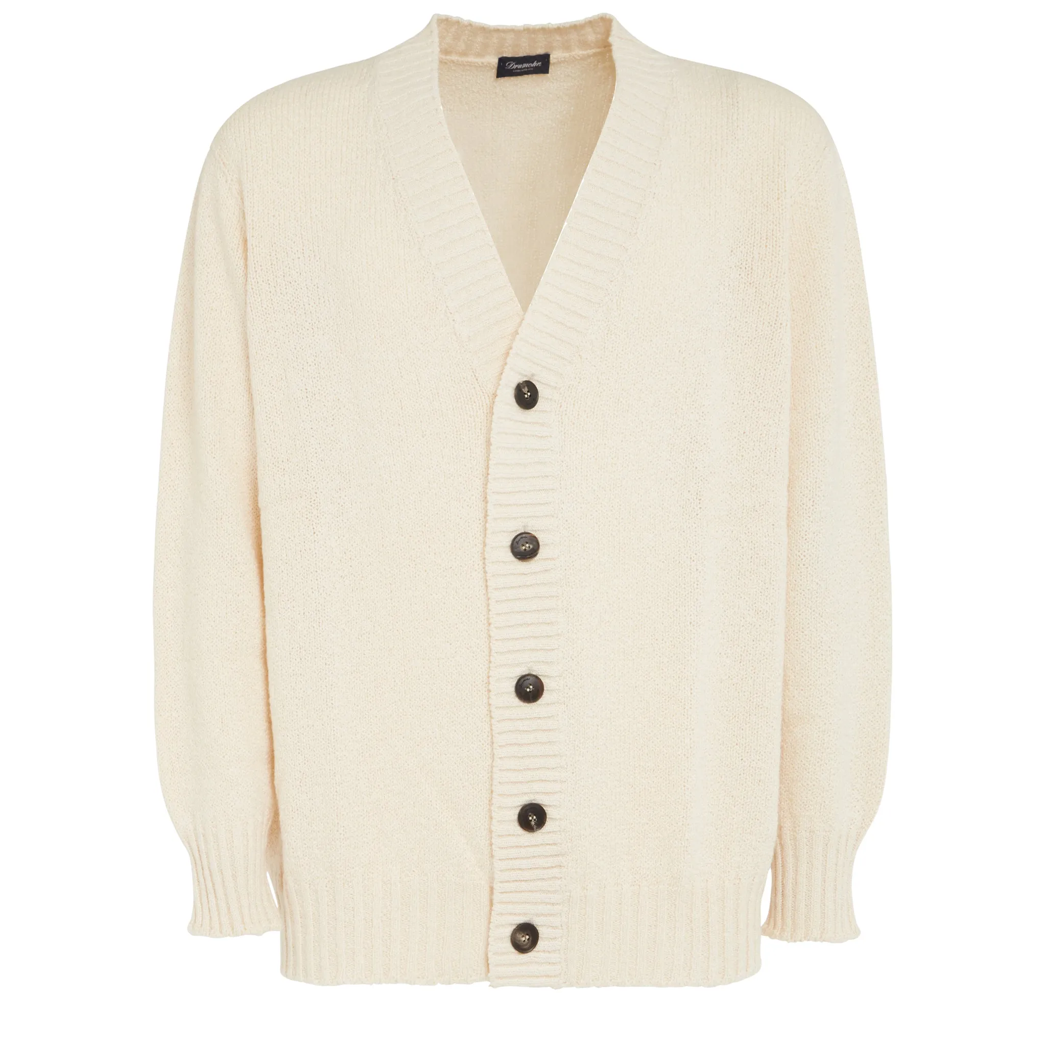 DRUMOHR  Cardigan in cotone bianco