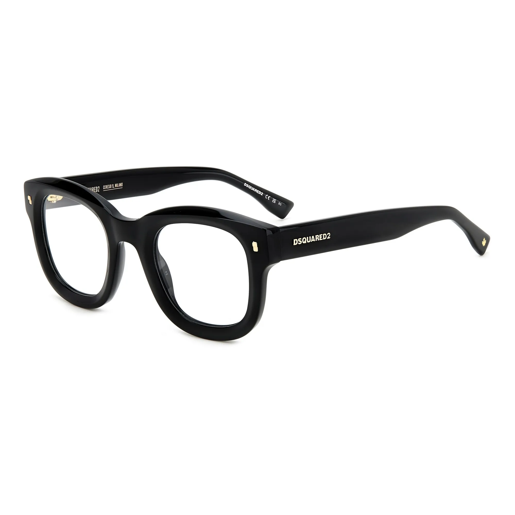   Dsquared2 D2 0091 - 2M2 Oro Nero | Occhiale Da Vista Uomo 