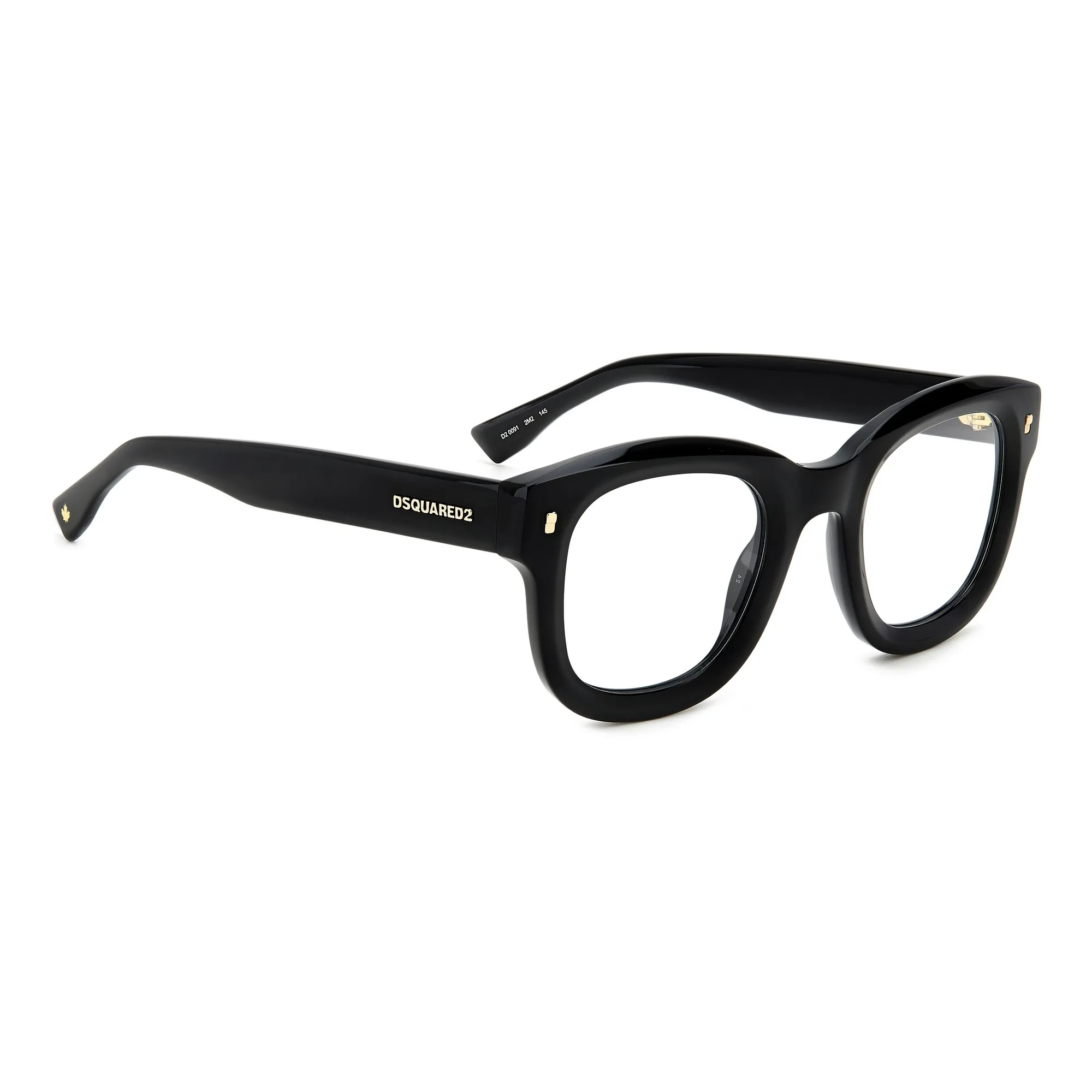   Dsquared2 D2 0091 - 2M2 Oro Nero | Occhiale Da Vista Uomo 