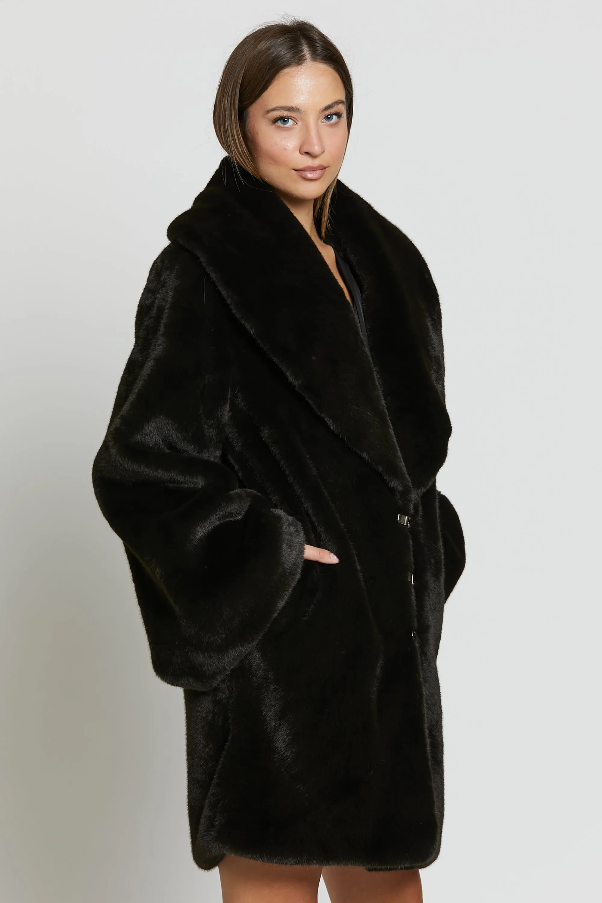 Duchessa Eco Fur Nero-