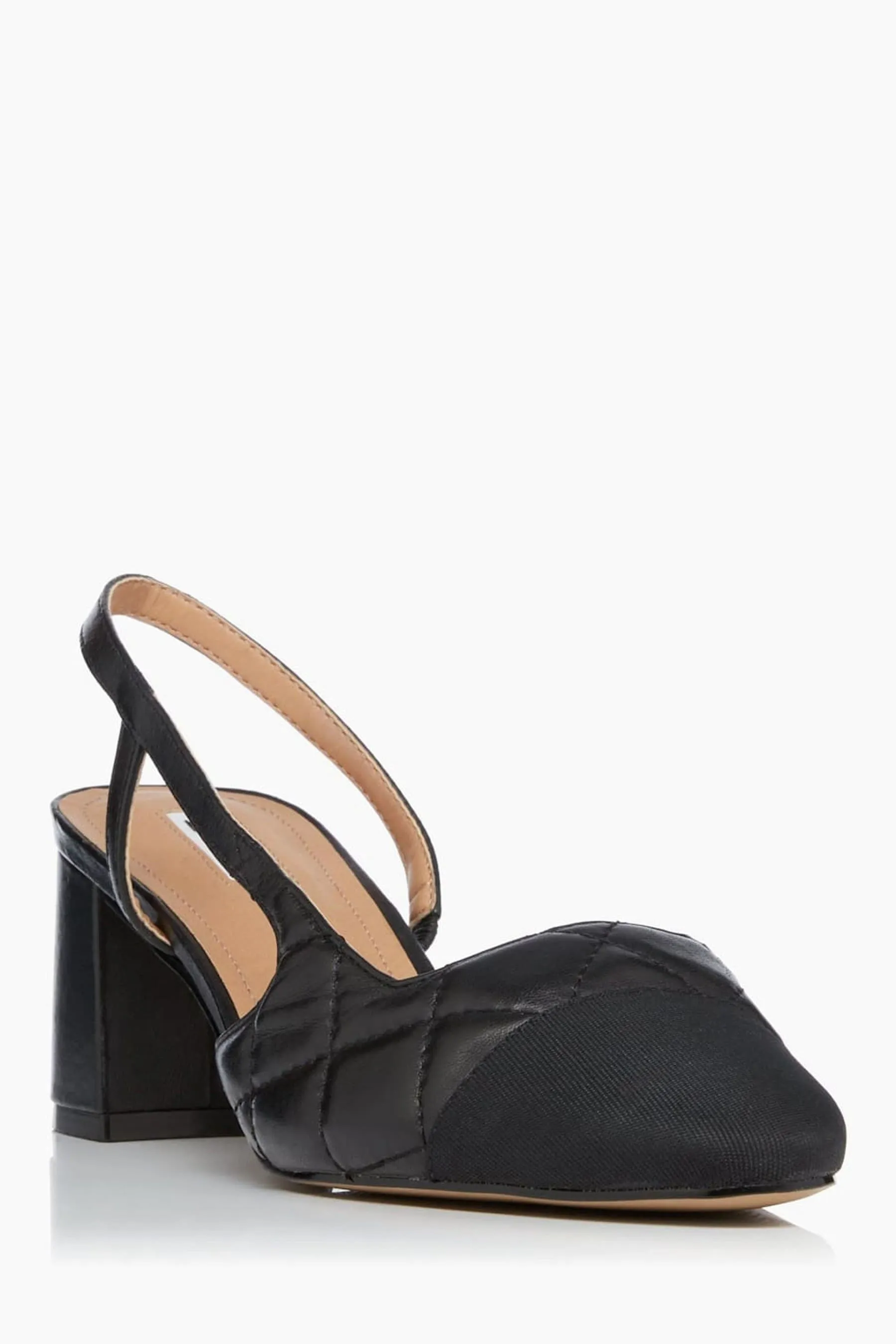 Dune London - Crofts - Sneakers con tacco largo medio e cinturino posteriore
