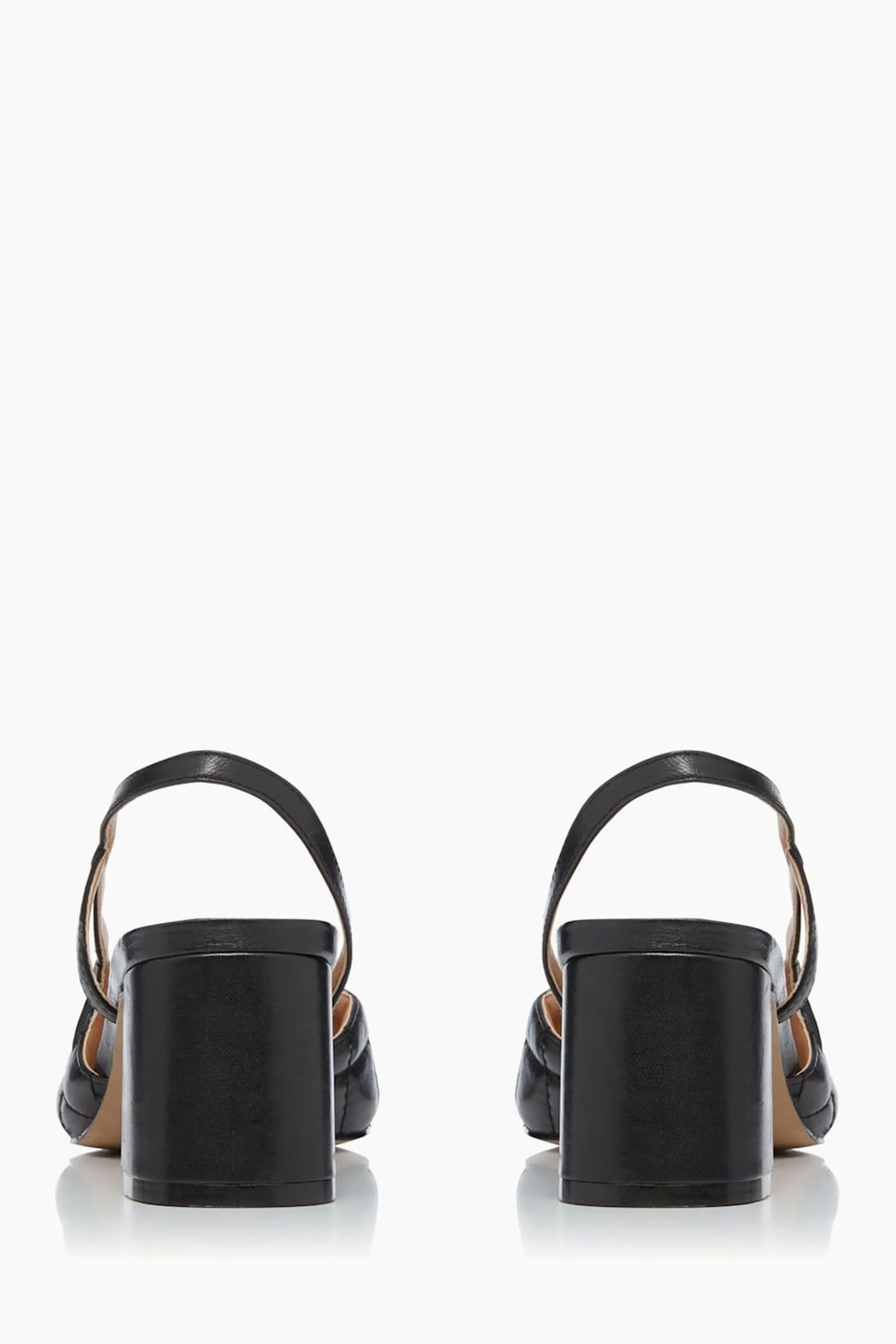 Dune London - Crofts - Sneakers con tacco largo medio e cinturino posteriore
