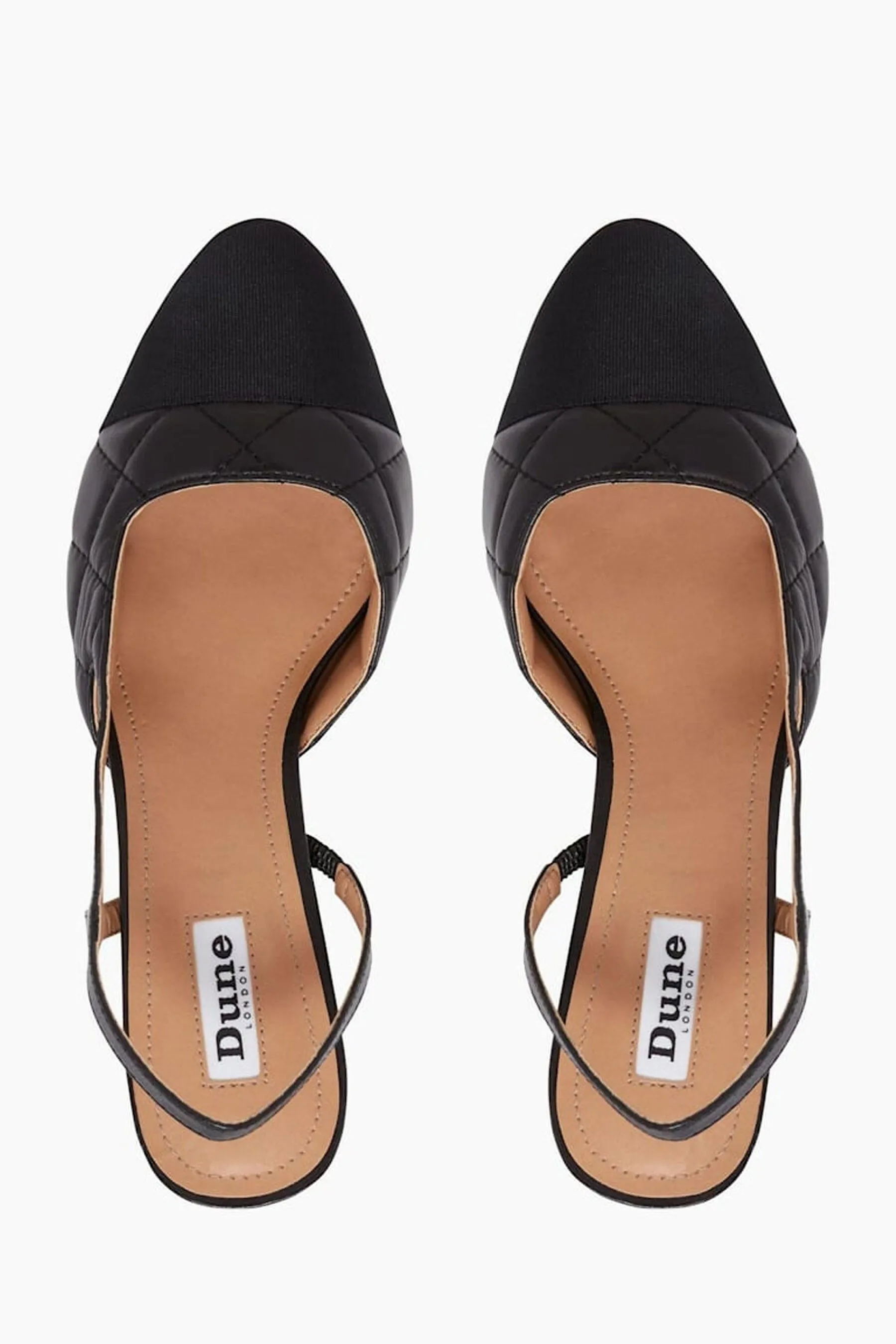 Dune London - Crofts - Sneakers con tacco largo medio e cinturino posteriore