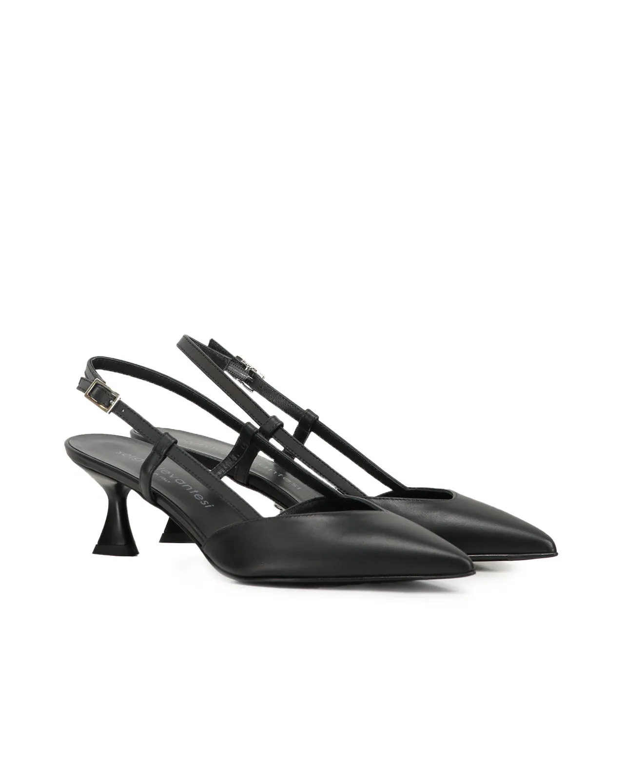 Décolleté Chantal pelle nera