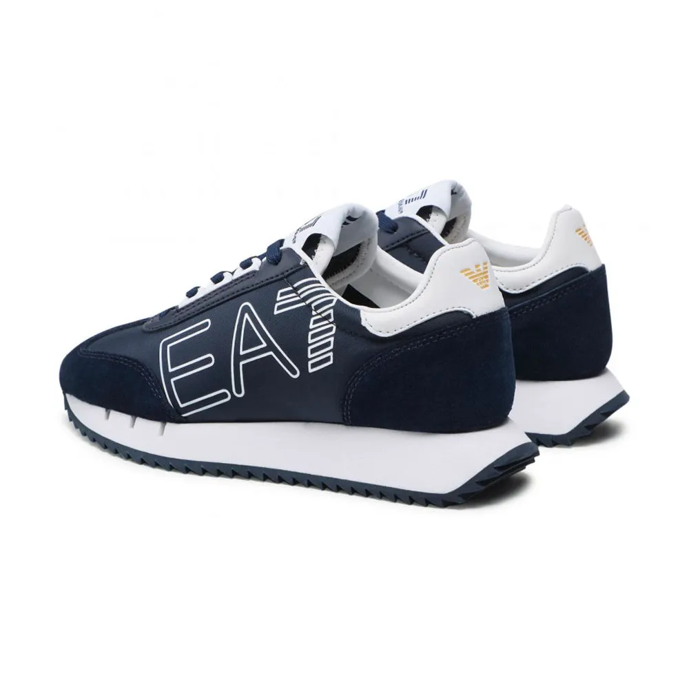 Ea7 Nero&Bianco Vintage Blu Bianco - Sneakers Uomo