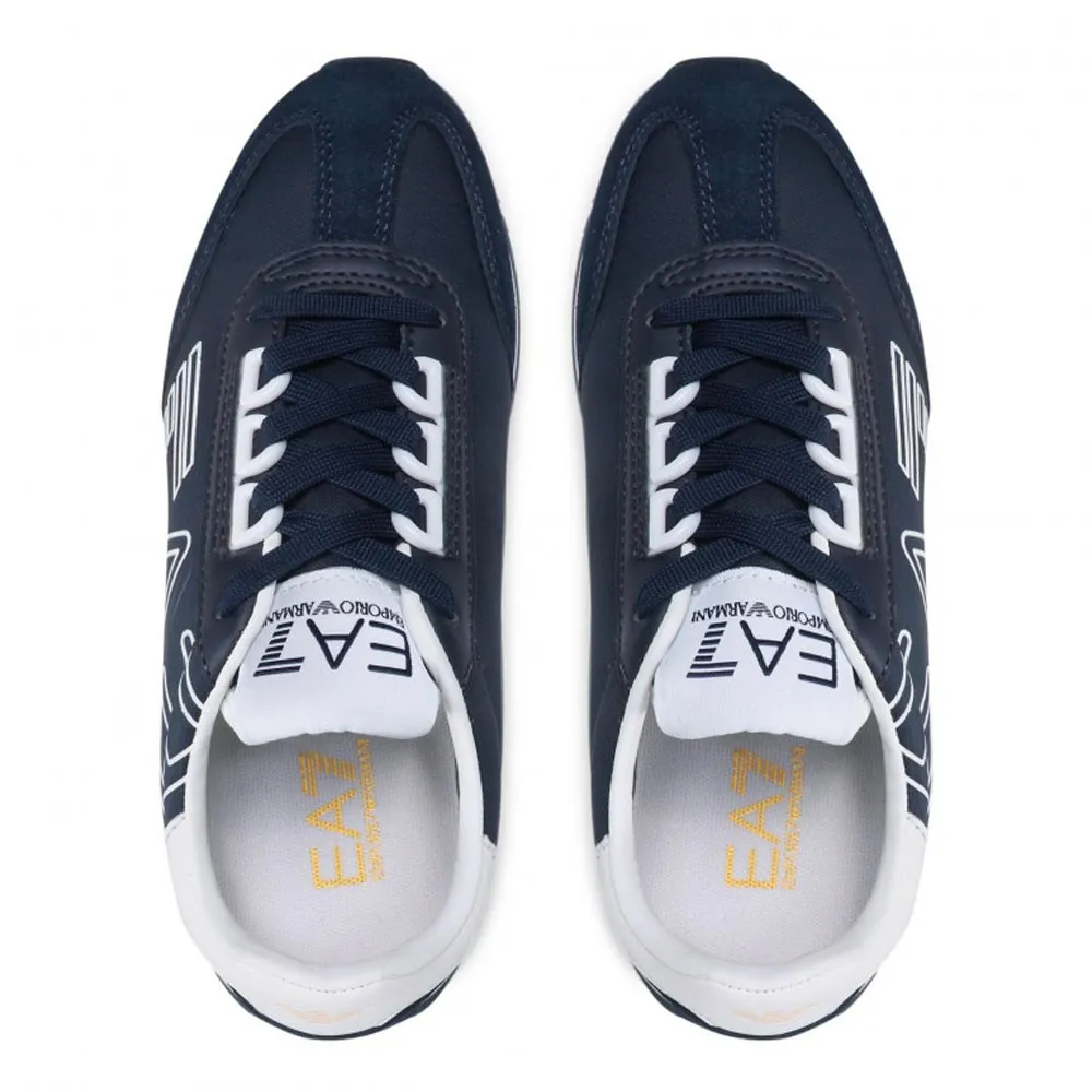 Ea7 Nero&Bianco Vintage Blu Bianco - Sneakers Uomo