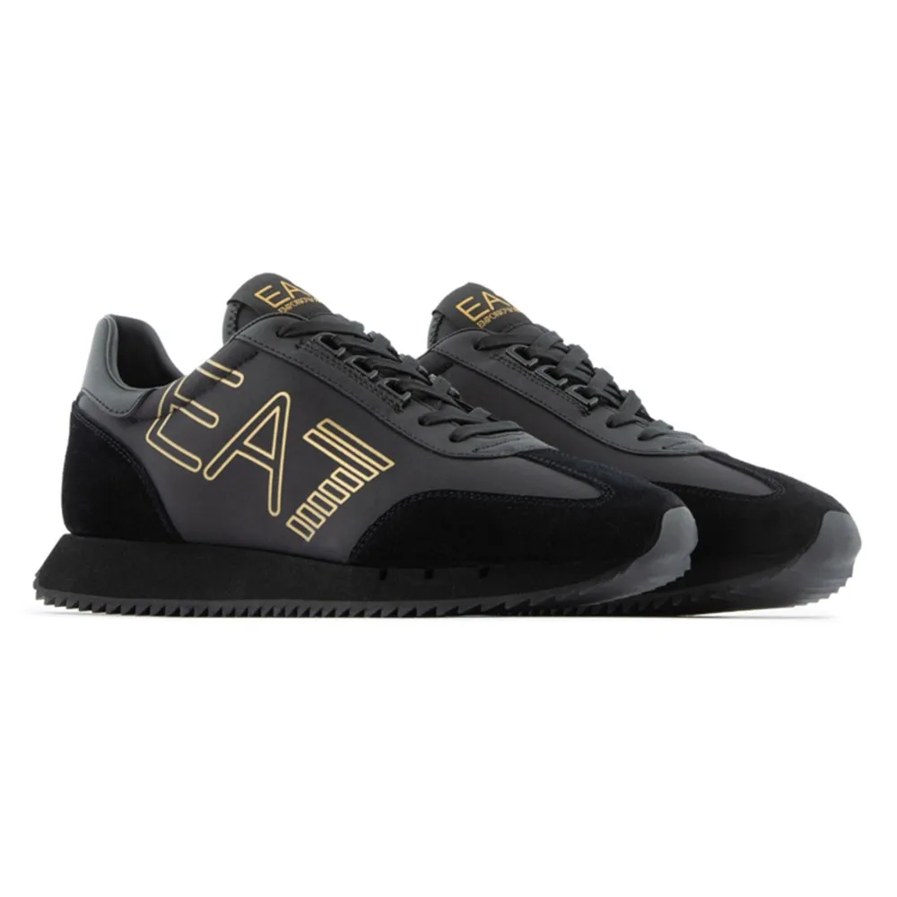 Ea7 Nero&Bianco Vintage Nero Oro - Sneakers Uomo