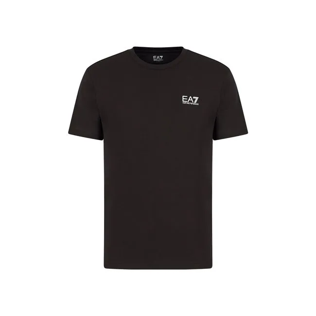 Ea7 T-Shirt Small Logo Uomo Nero