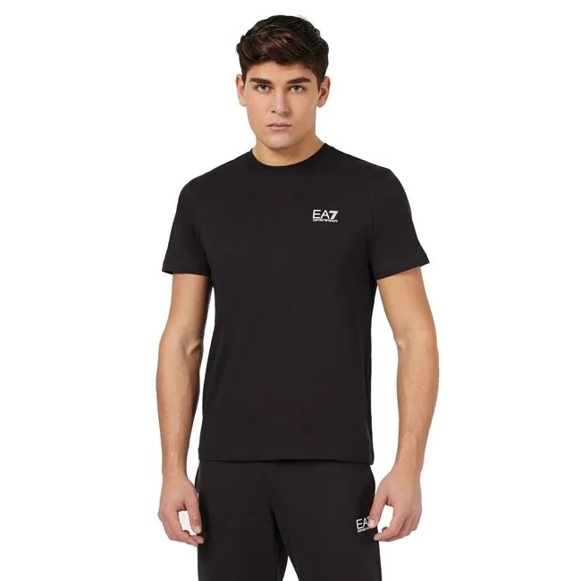 Ea7 T-Shirt Small Logo Uomo Nero